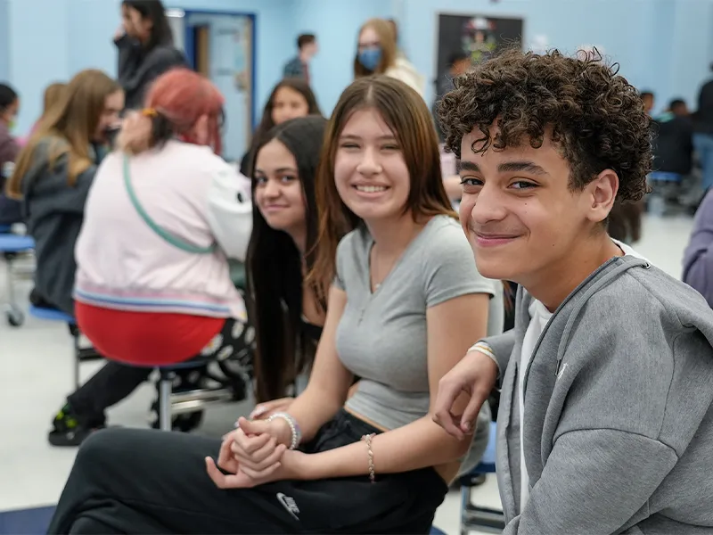 Saunders Middle School students