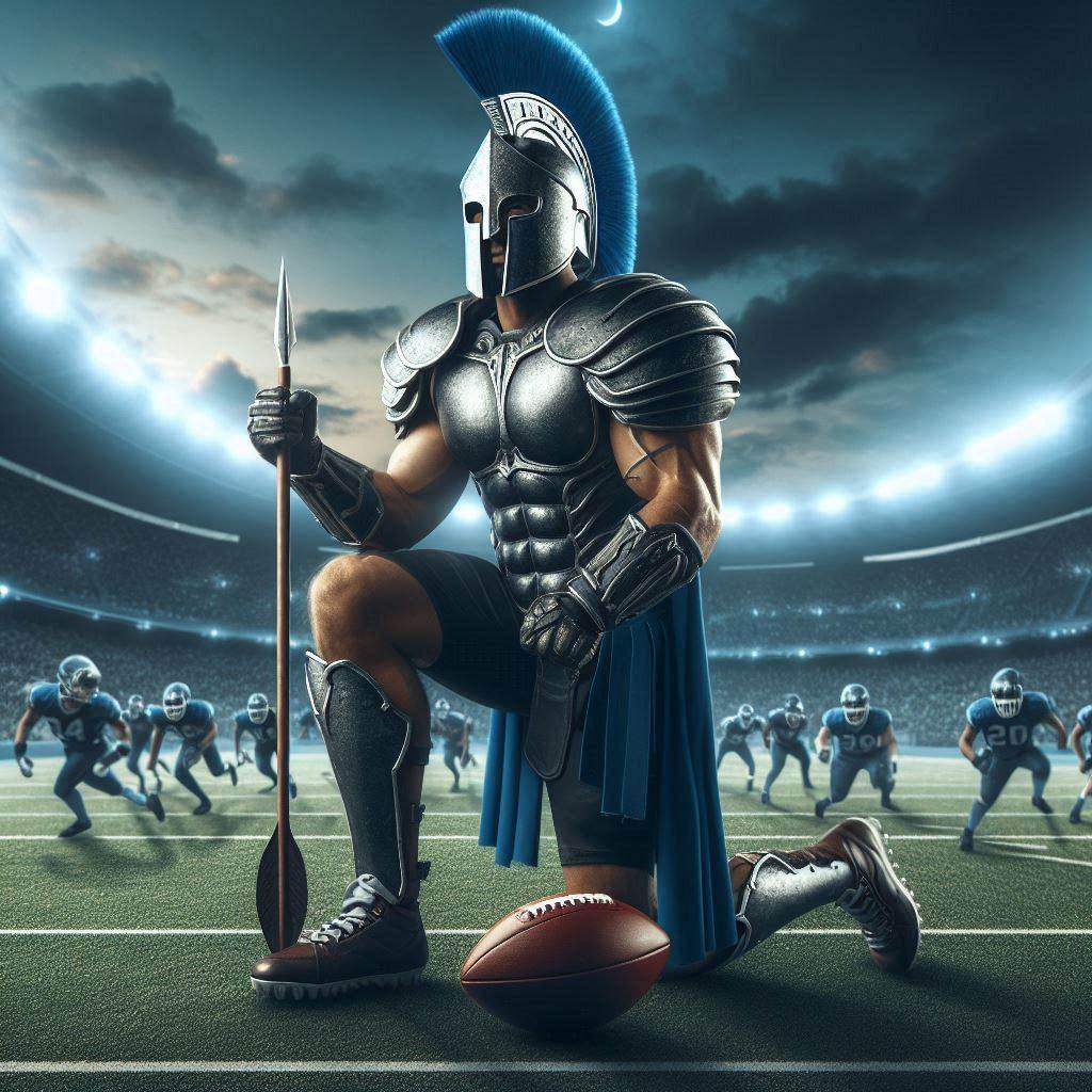 Spartan Football Player
