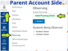 Parent Side of Canvas Account